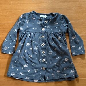 Jamie Kay Charcoal Floral Baby Dress